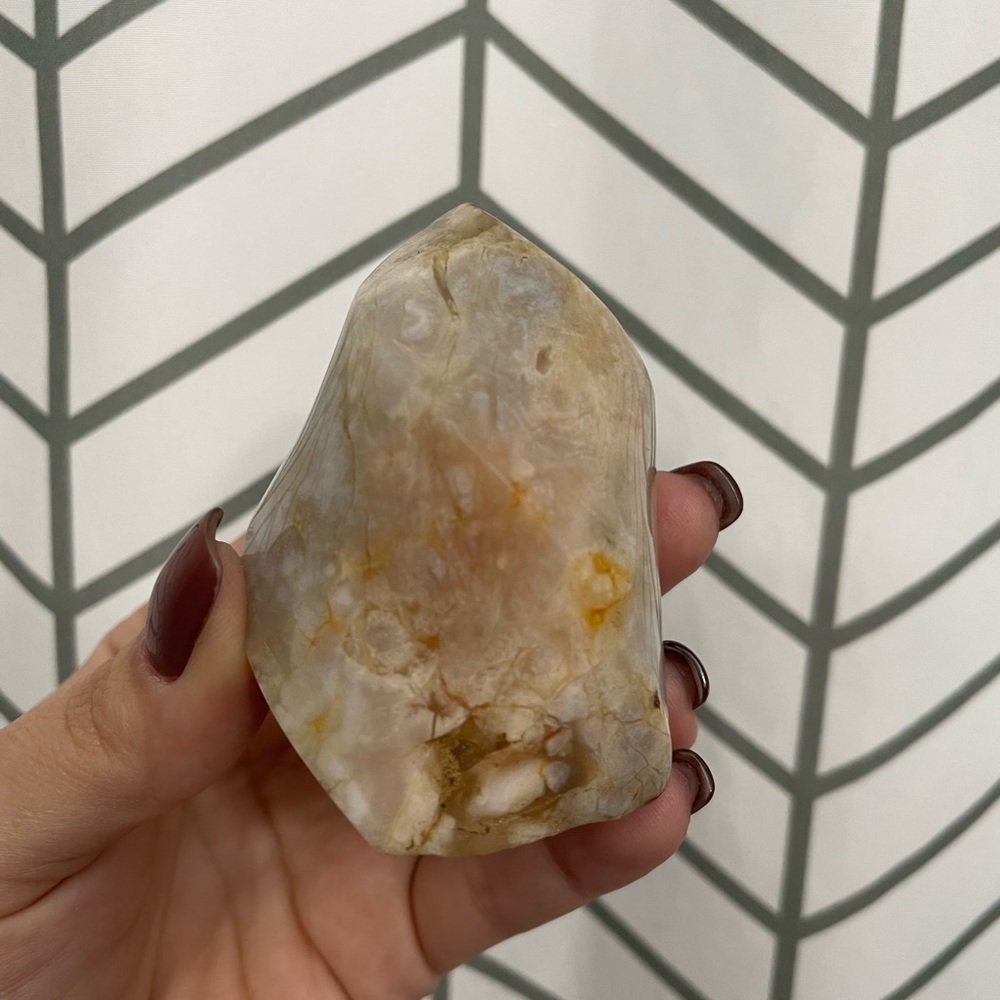 Flower Agate Crystal Flame